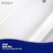 Kenney Mfg Microban Protected Vinyl Bath Mat, 27in L x 14.5in W, White MB61189H - alternate 6